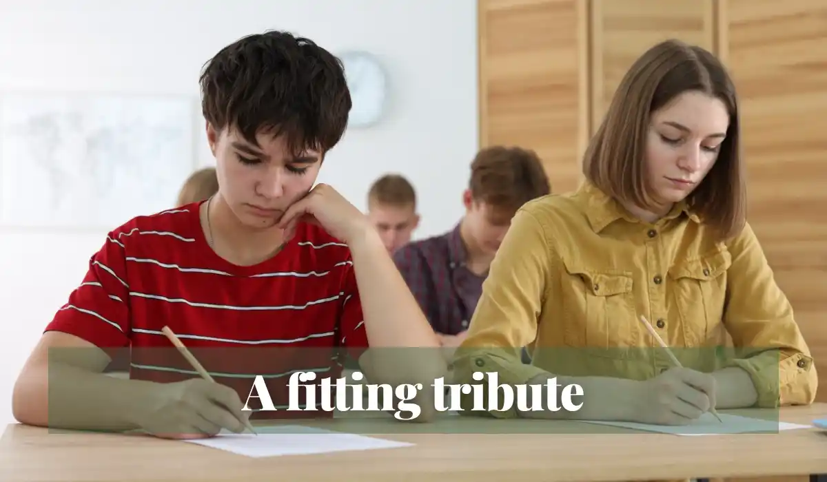 Read more about the article A fitting tribute