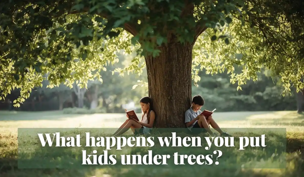 Read more about the article What happens when you put kids under trees?